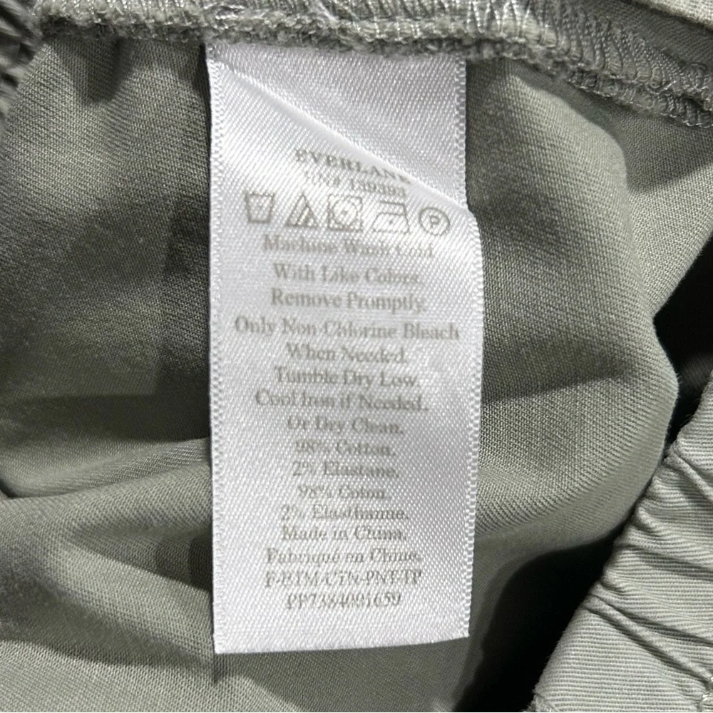 Everlane The Easy Chino Cotton Pull On Pant Light Sage Gray 6 Spring Casual‎